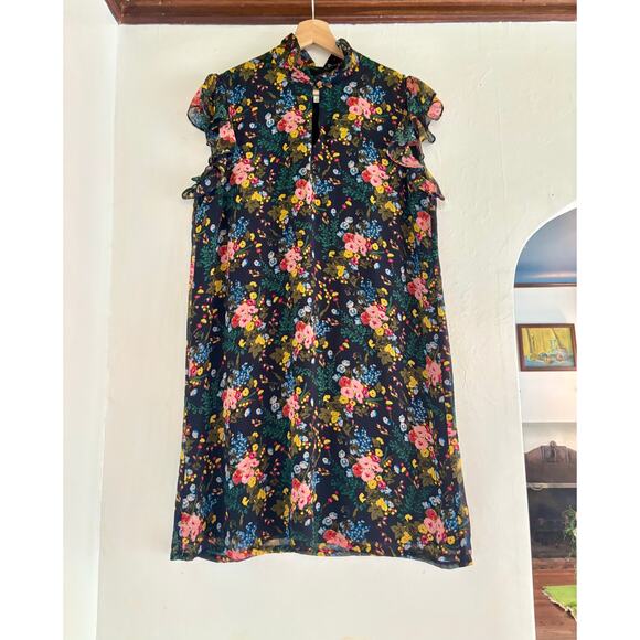 No. 6 Dresses & Skirts - No.6 X Madewell Beacon Silk Dress in Garden Bouquet- Size 8